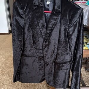 Victoria's Secret Black Velvet Blazer